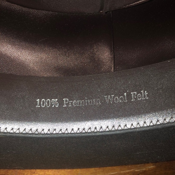 Brown and Tan Western Cowboy Hat with Wide Brim - Picture 4 of 5